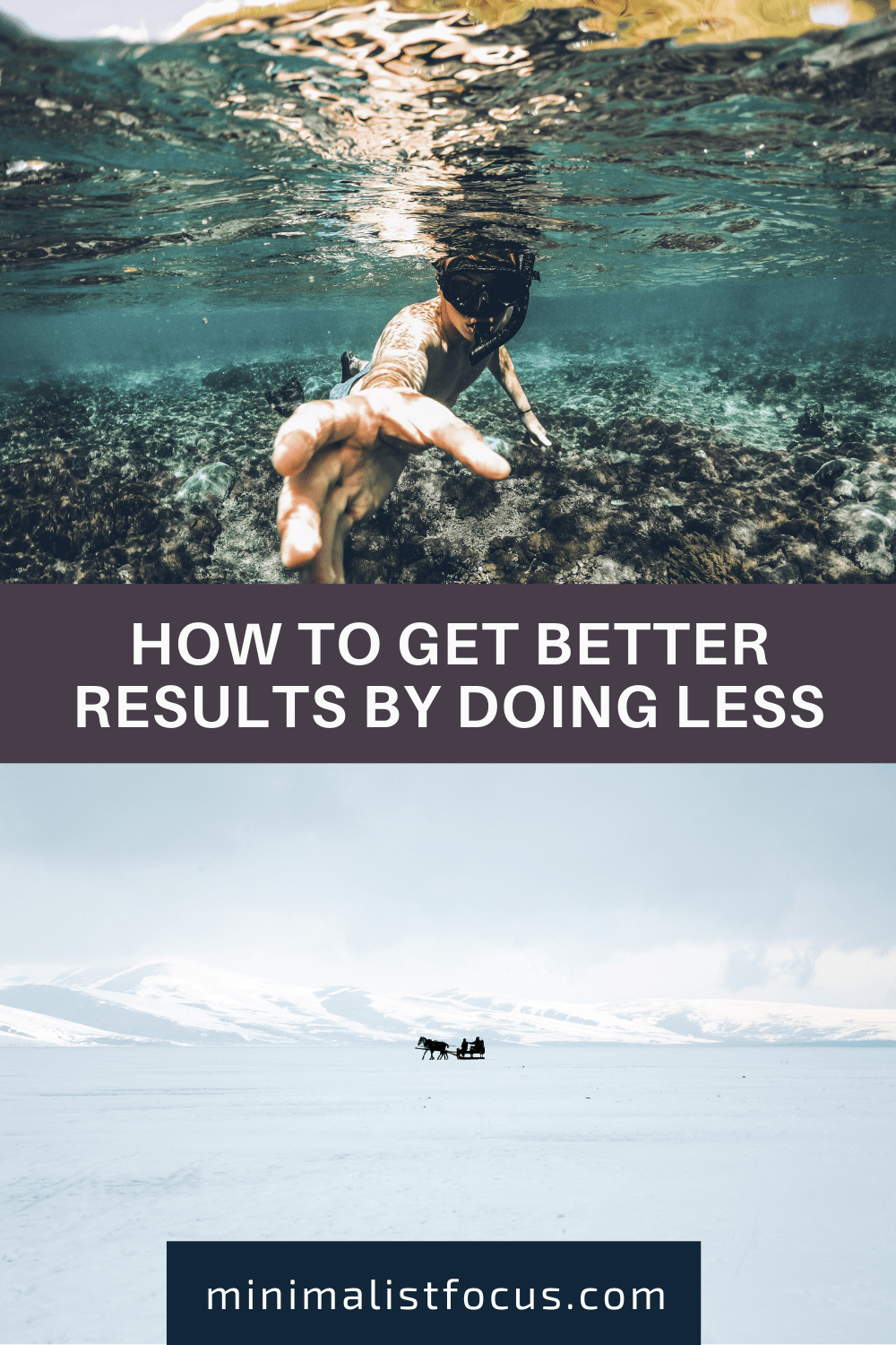 How to get better results by doing less - Pinterest pin