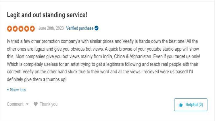 VeeFly YouTube Promotion Review Elevate Your Videos Performance1