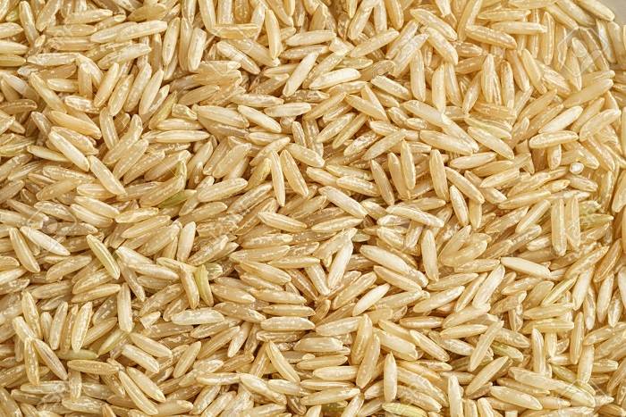 45532556 close up shot of dry whole grain basmati rice grains