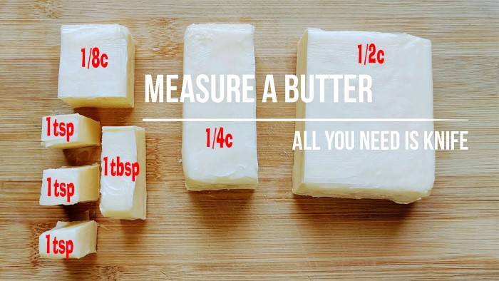 How to Measure Butter Correctly