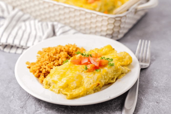 Serving Suggestions for Hatch Chile Chicken Enchiladas