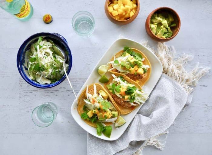 Variations of Coconut Fish Tacos
