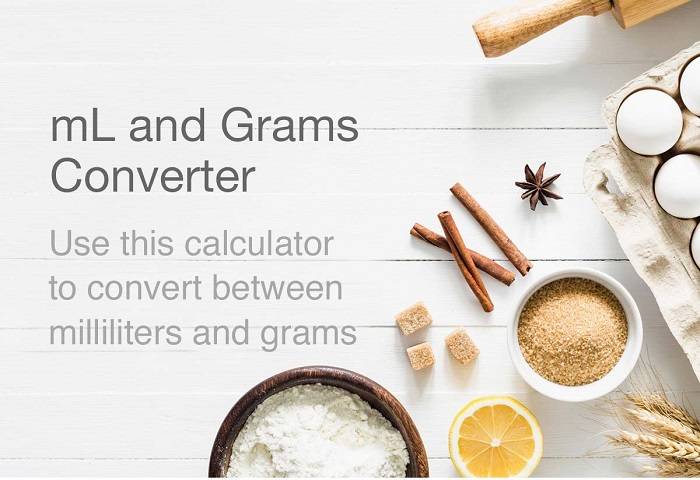 ml grams converter