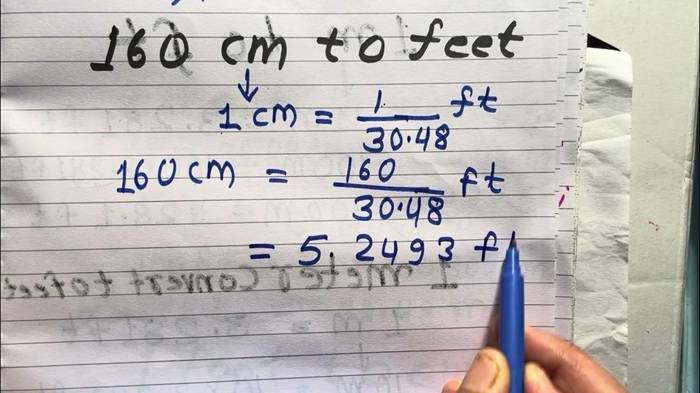 So Whats the Big Deal About 160 cm to Feet