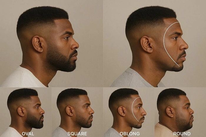 Mid Taper Fade on Various Face Shapes