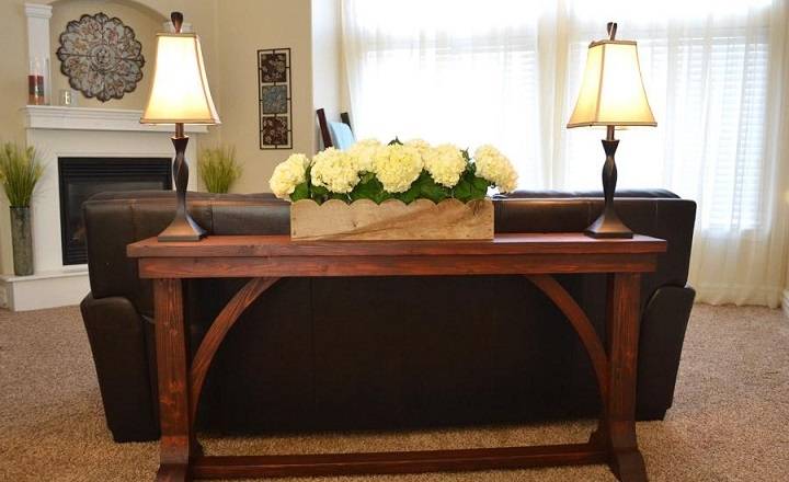 Narrow Console Table Behind Couch: Stylish Ideas for Small & Big Living Rooms narrow console table behind couch
